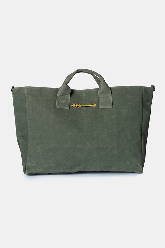 Look Project - Khaki İndian Plaj Çantası