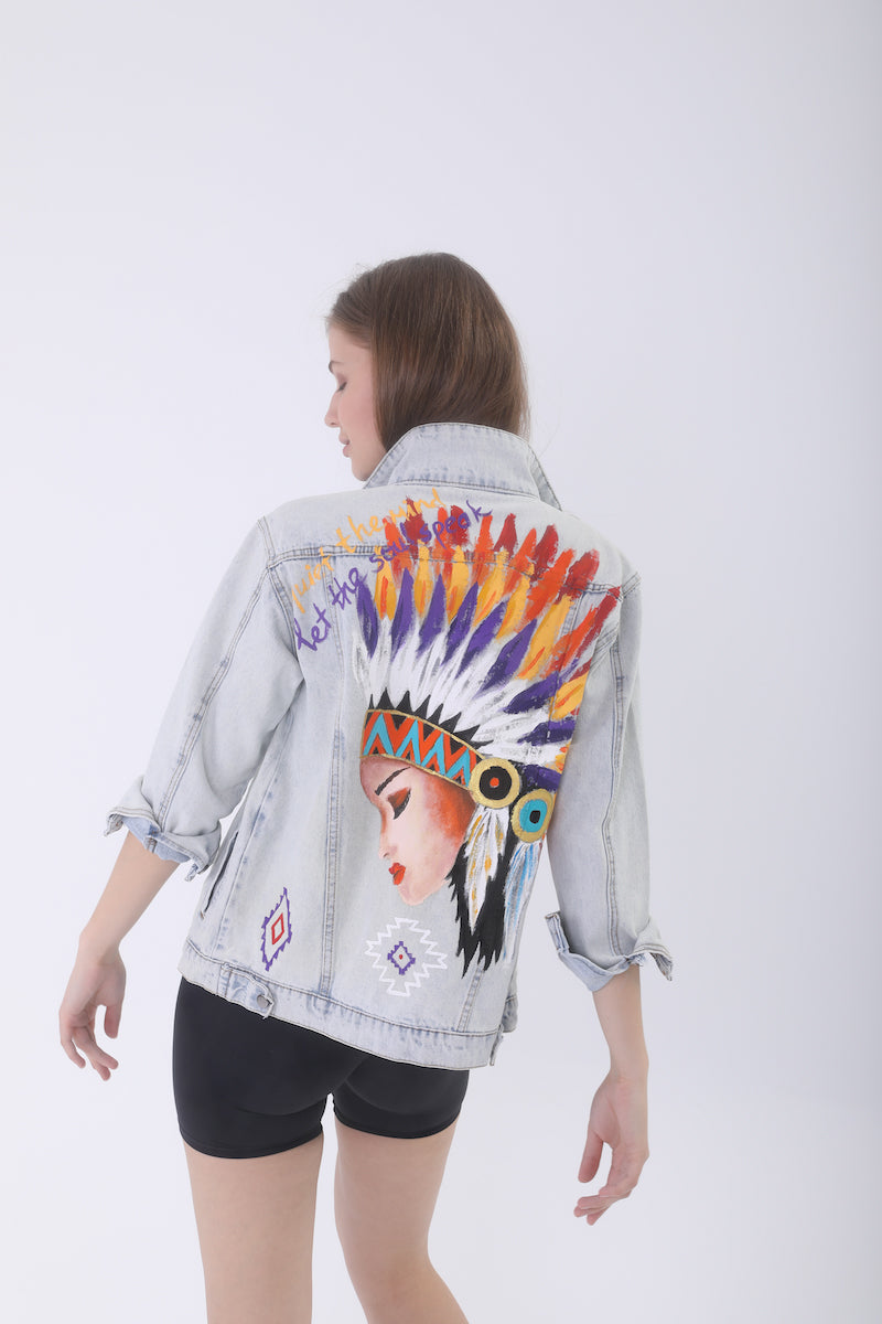 Look Project - Kızılderili Denim Ceket
