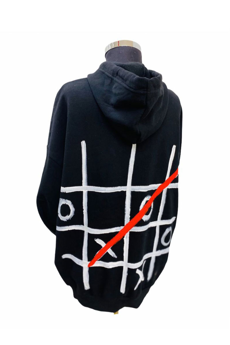 Lookproject - Less Is More - El Boyaması Hoodie