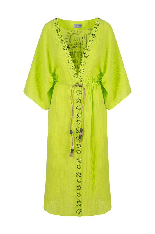 Life is Better Kimono - Neon