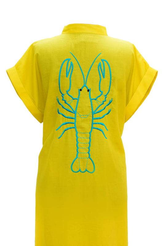 Look Project - Lobsy Sarı Gömlek Elbise