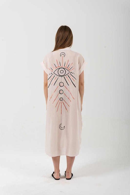 Look Project - Magus Rose Elbise Gömlek