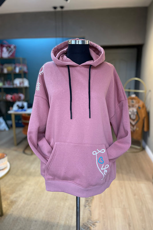 Look Project - Dusty Rose Lucky Look Hoodie