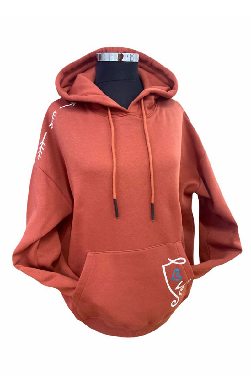 Lookproject - Lucky Look - El Boyaması Hoodie