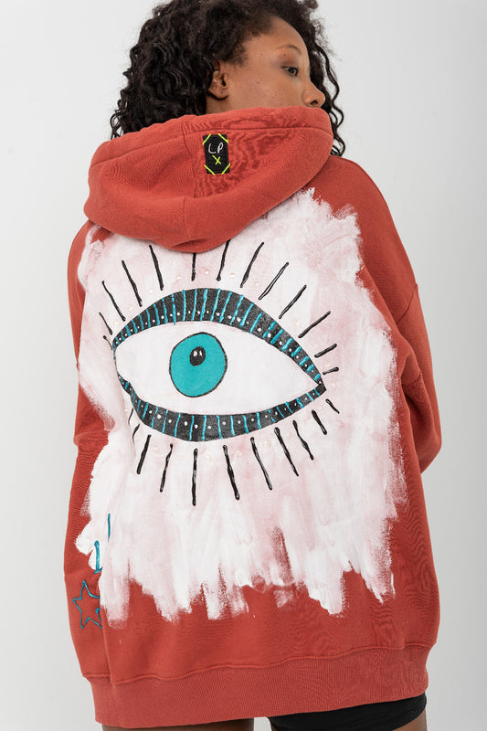 Look Project - Lucky Look - Hand Painted Hoodie