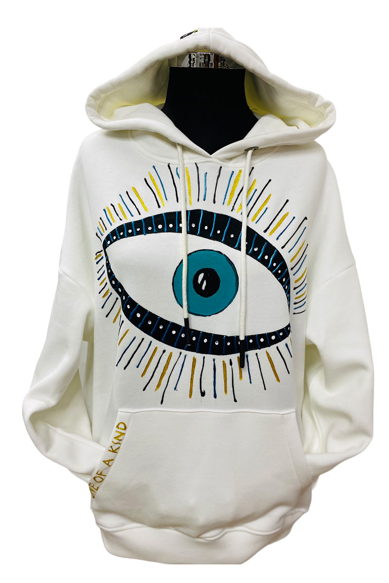 Lookproject - Lucky Look - El Boyaması Hoodie