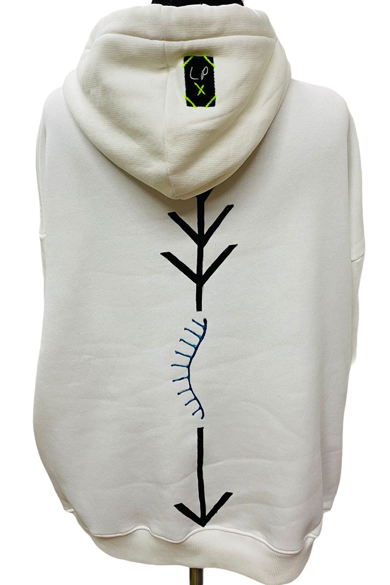 Lookproject - Lucky Look - El Boyaması Hoodie