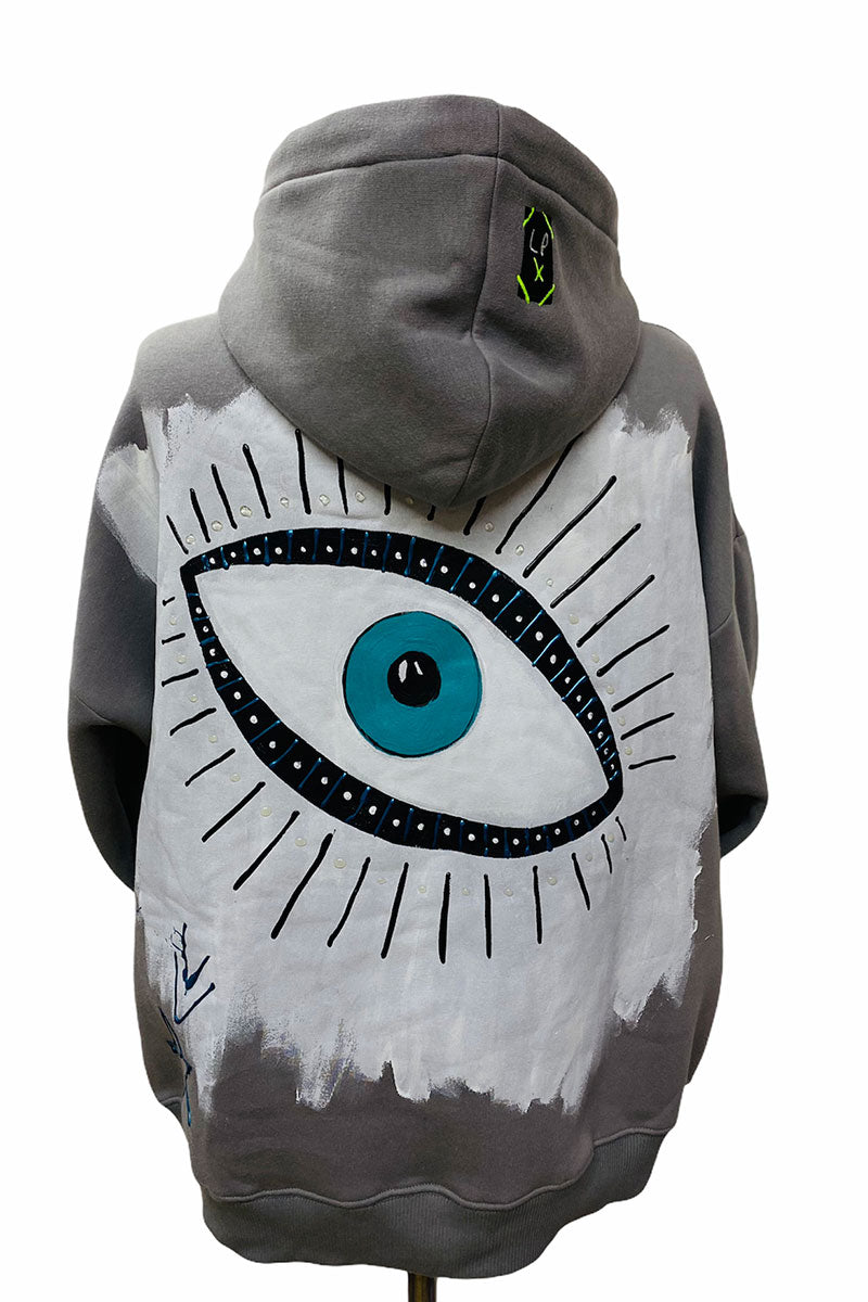 Lookproject - Lucky Look - El Boyaması Hoodie