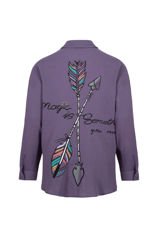 Magic Hand-Painted Shirt - Purple