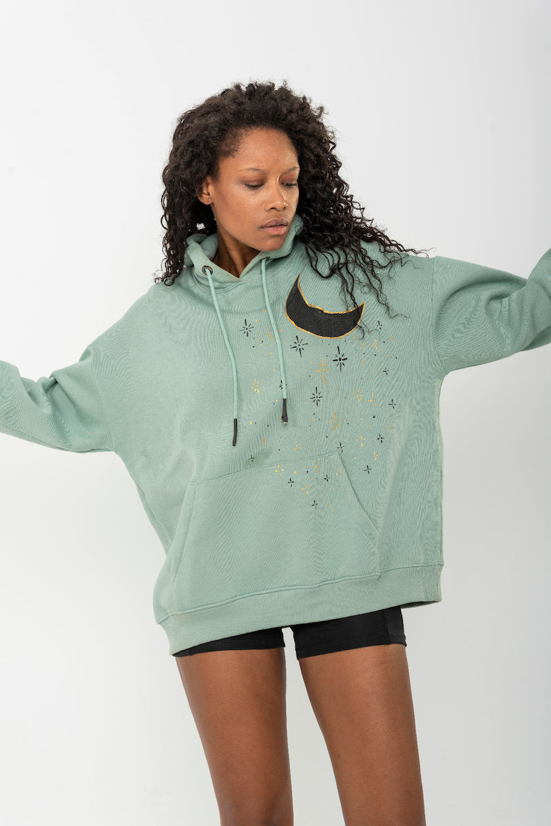 Look Project - Moon Light - Hand Painted Hoodie
