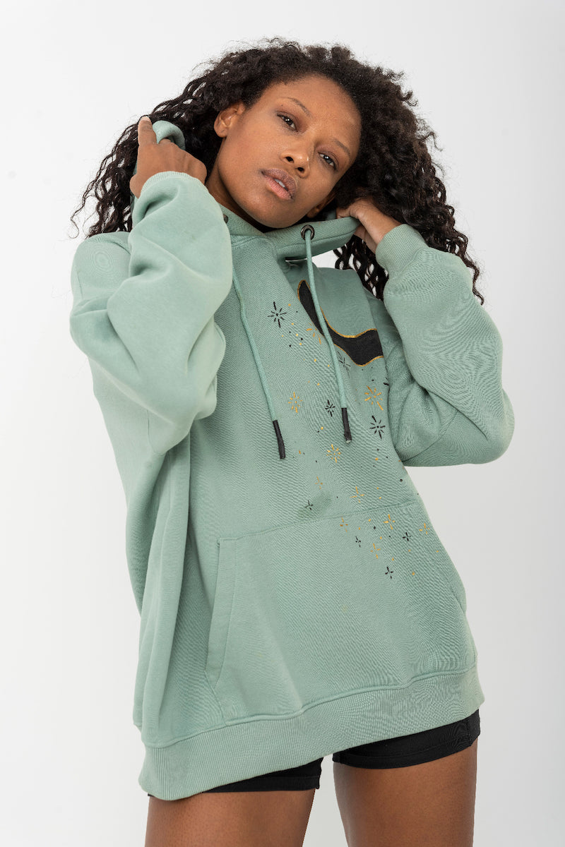 Look Project - Moon Light - Hand Painted Hoodie