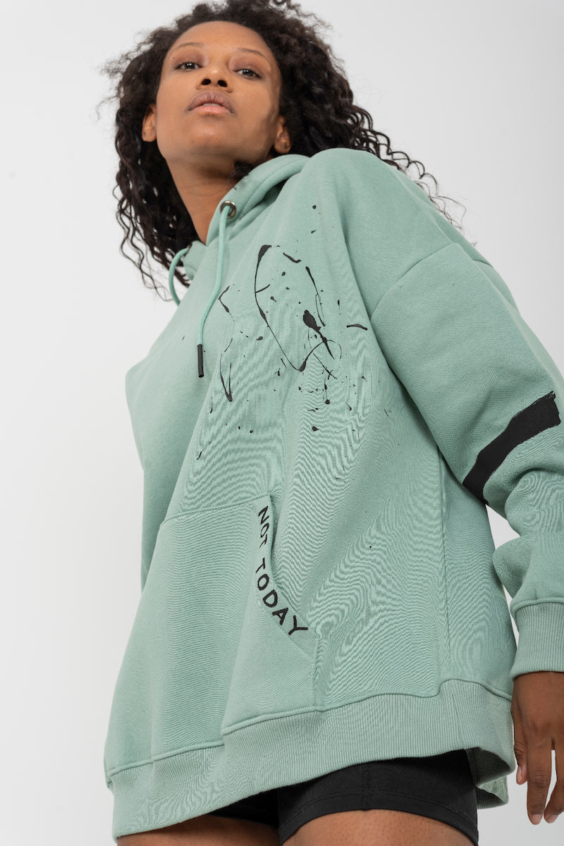 Look Project - Nope - Hand Painted Hoodie