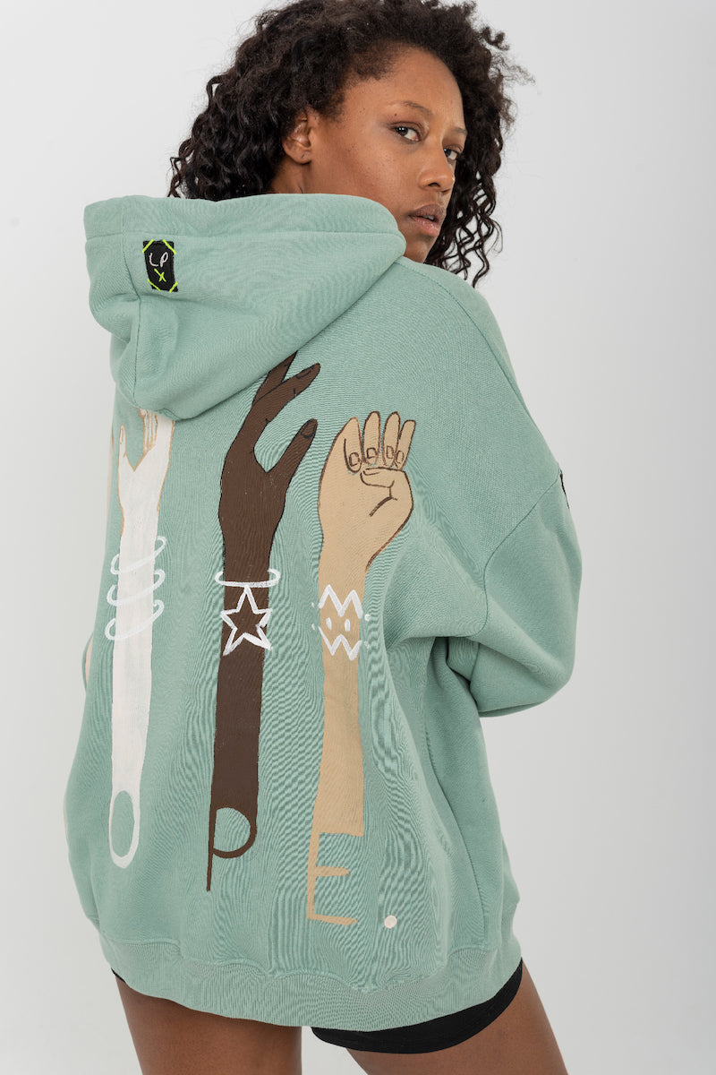 Look Project - Nope - Hand Painted Hoodie