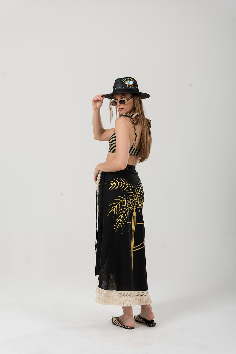 Look Project - Palm Black Pareo