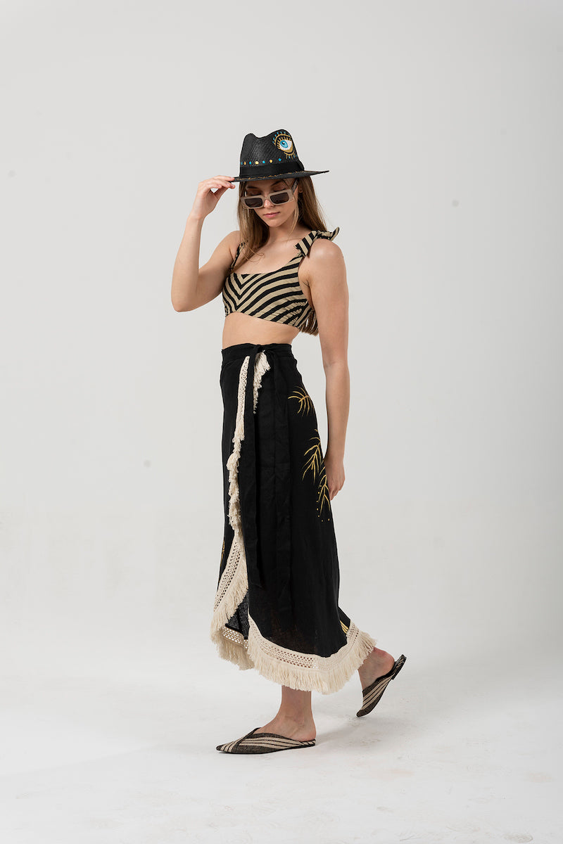 Look Project - Palm Black Pareo