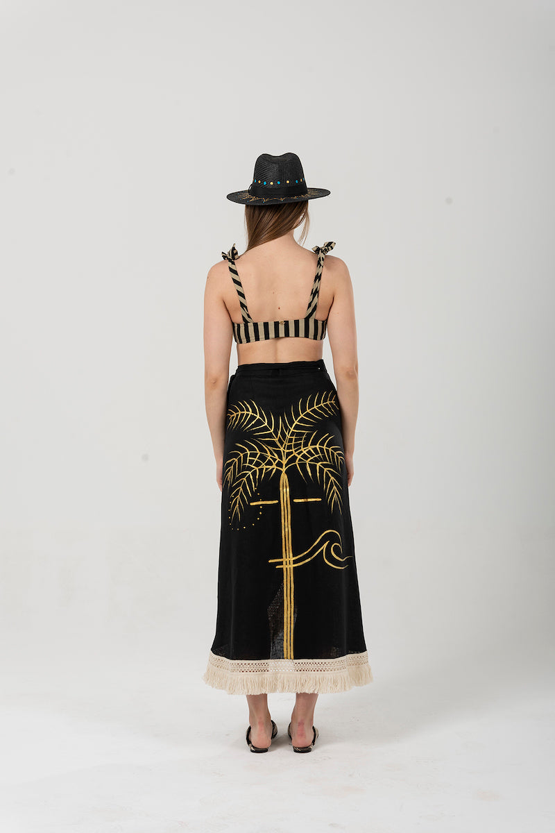 Look Project - Palm Black Pareo