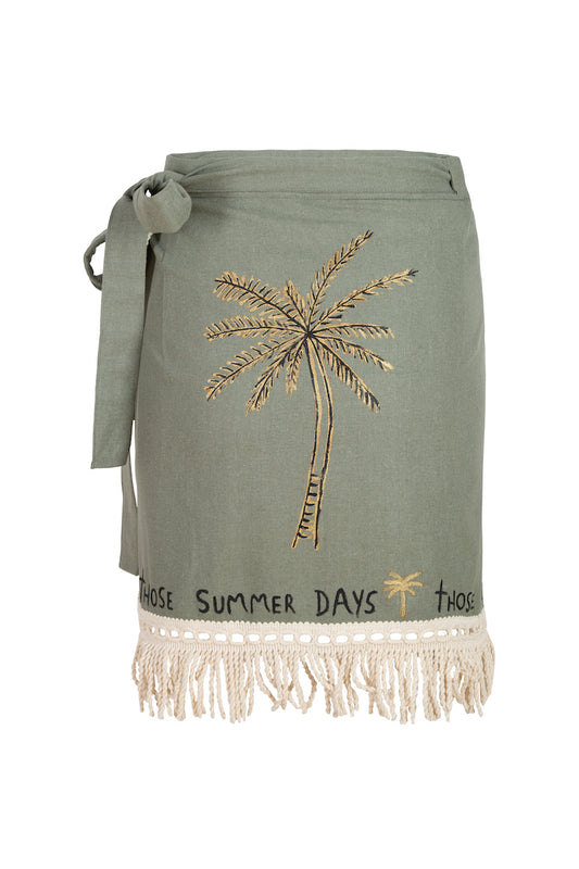 Pam The Palm Tree Pareo - Khaki