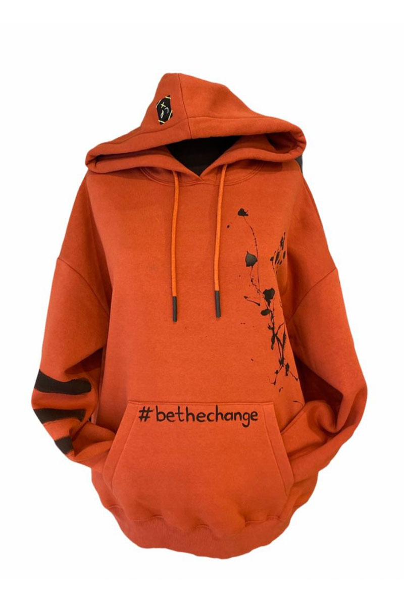 Lookproject - Peace - El Boyaması Hoodie