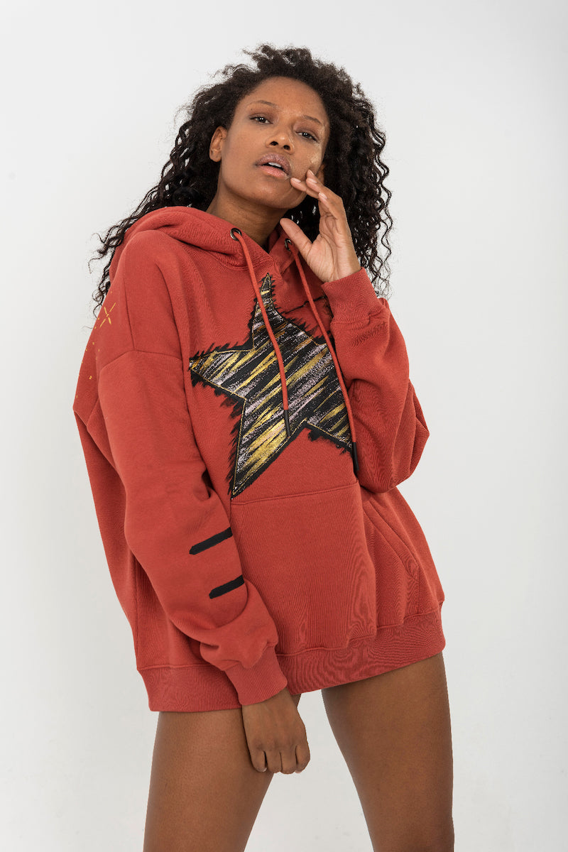 Look Project - Shine like a Star - Hand Painted Hoodie