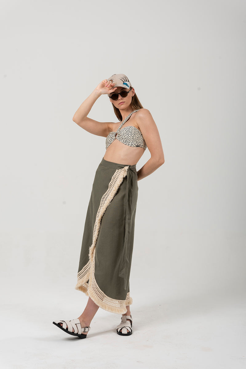 Look Project - Sun Dance Khaki Pareo