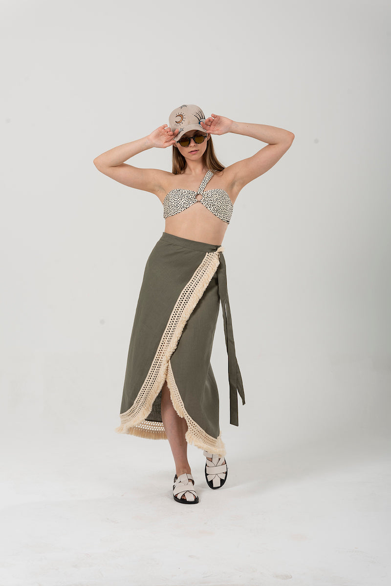 Look Project - Sun Dance Khaki Pareo