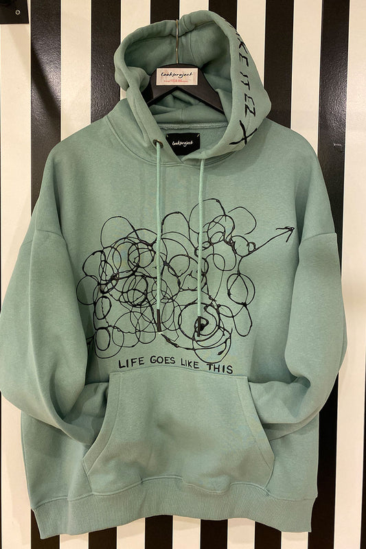 Lookproject - Take It Ez Hand Painted Hoodie