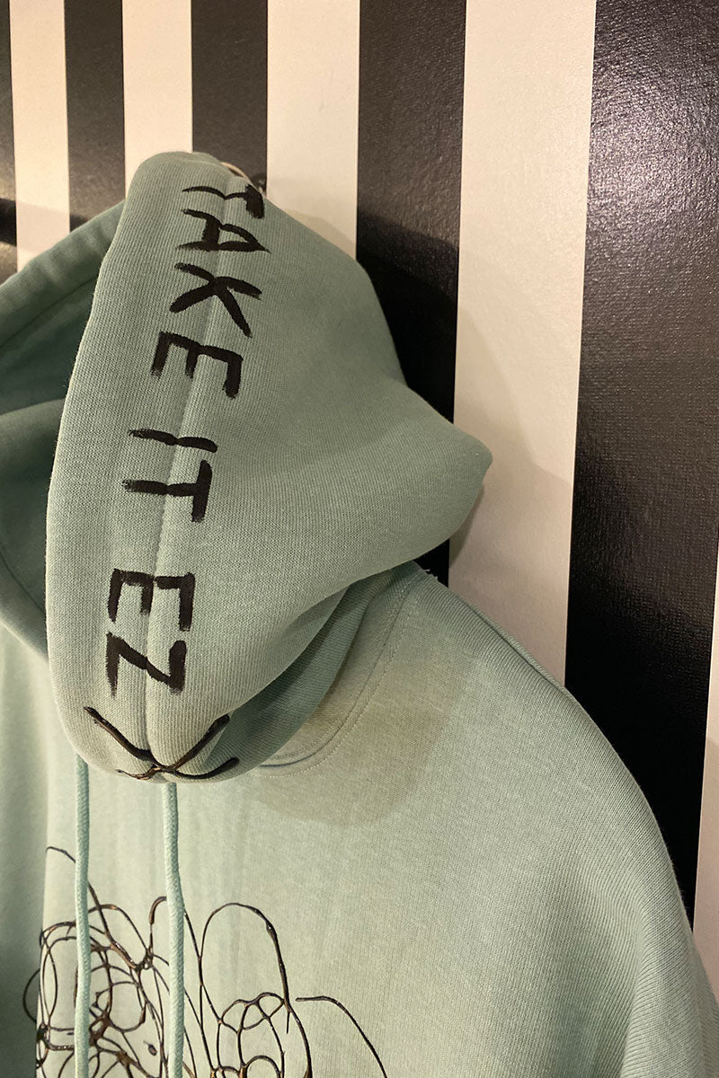 Lookproject - Take It Ez Hand Painted Hoodie