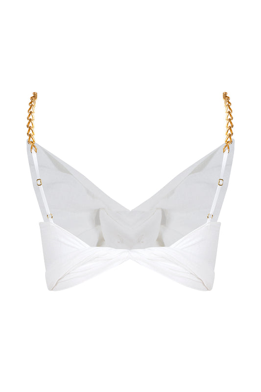 Tara Crop Top - White