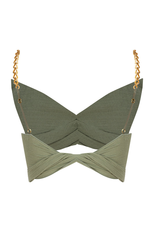 Tara Crop Top - Green