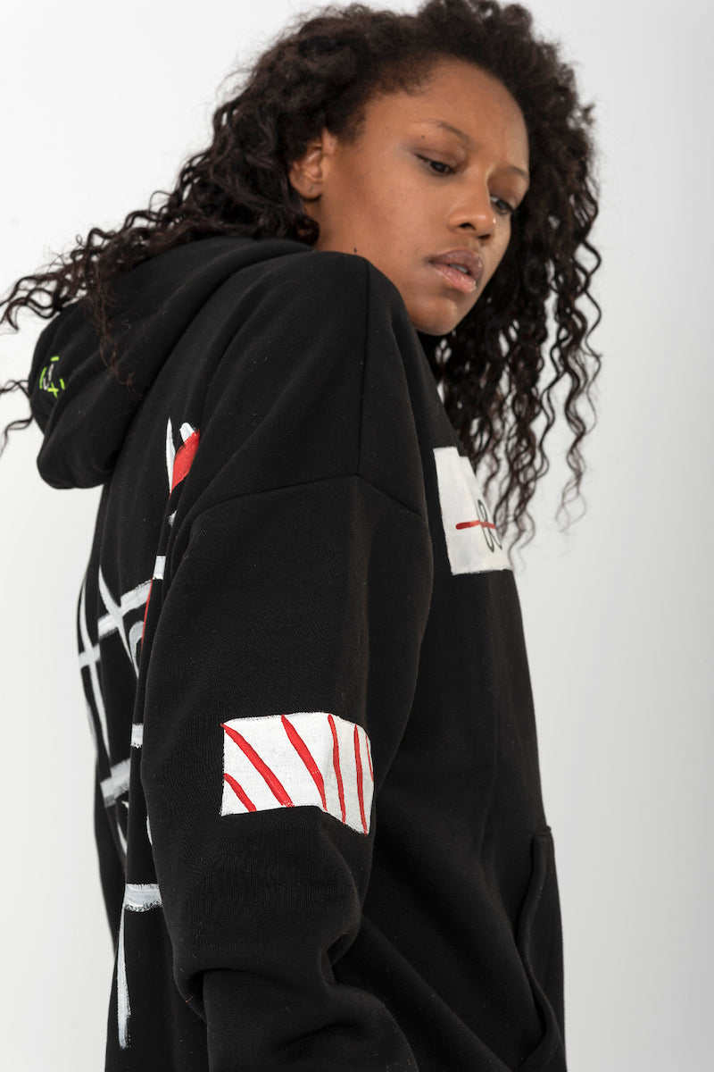 Look Project - Less is More - Hand Painted Hoodie