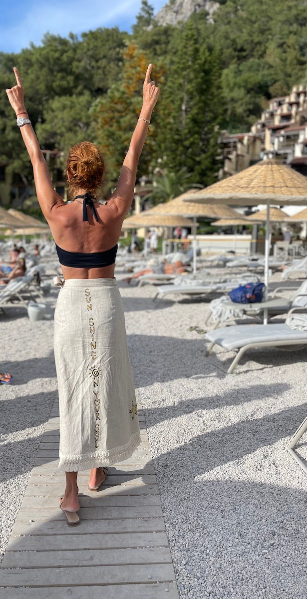 Look Project - Sun Shine Beyaz Pareo