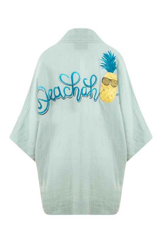 Beachaholic Kimono - Mint