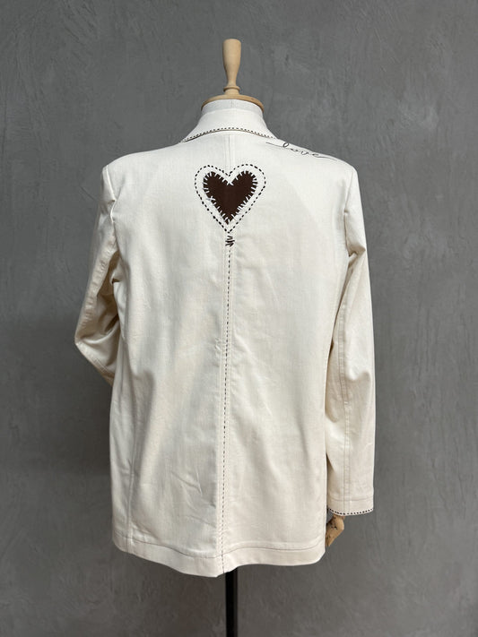 Denim Jacket 02-Ecru