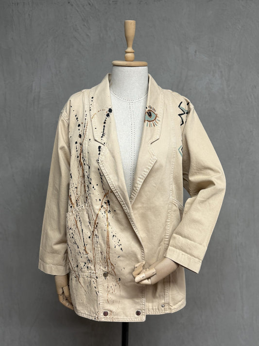 Denim Jacket 03-Ecru