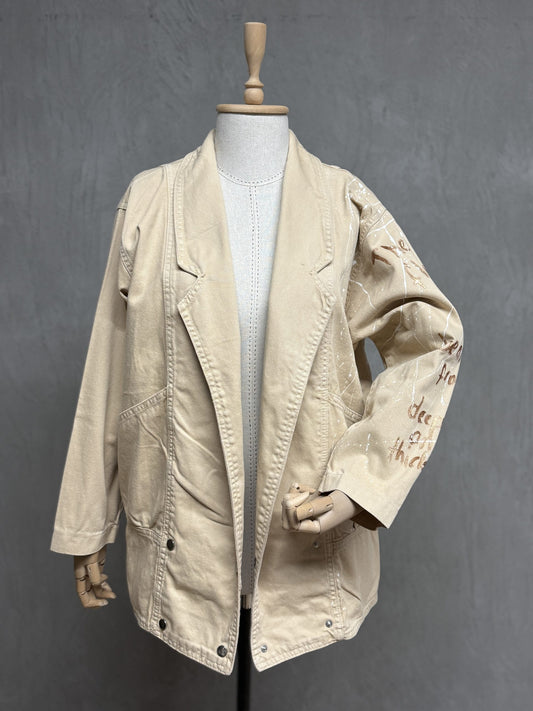 Denim Jacket 14-Ecru