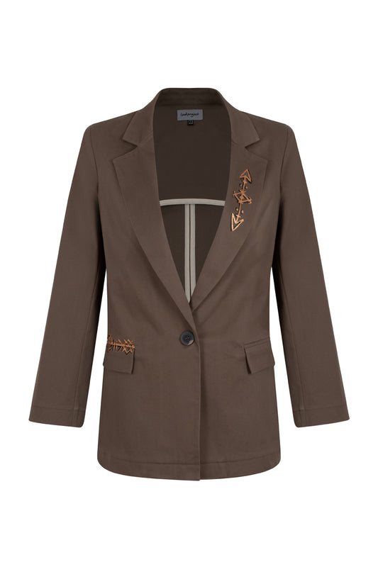 Doli Blazer Jacket - Khaki