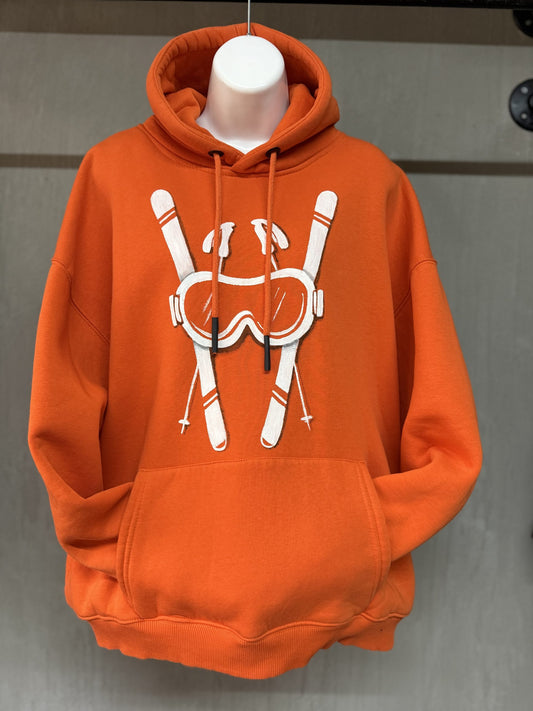 Hand-Painted Hoodie 03-Orange