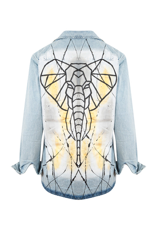 Ellie The Elephant Denim Ceket - Mavi