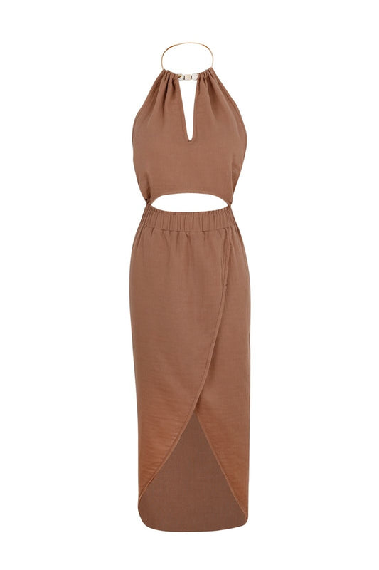 Gaia Dress - Biscuit