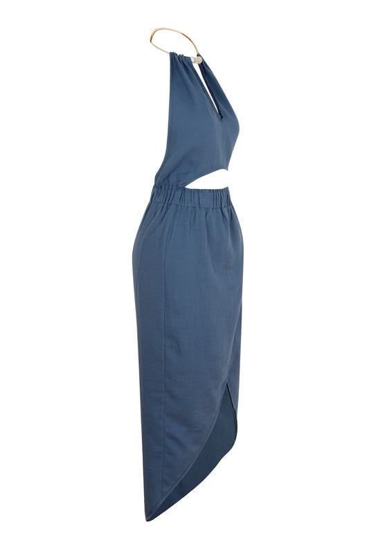 Gaia Dress - Indigo