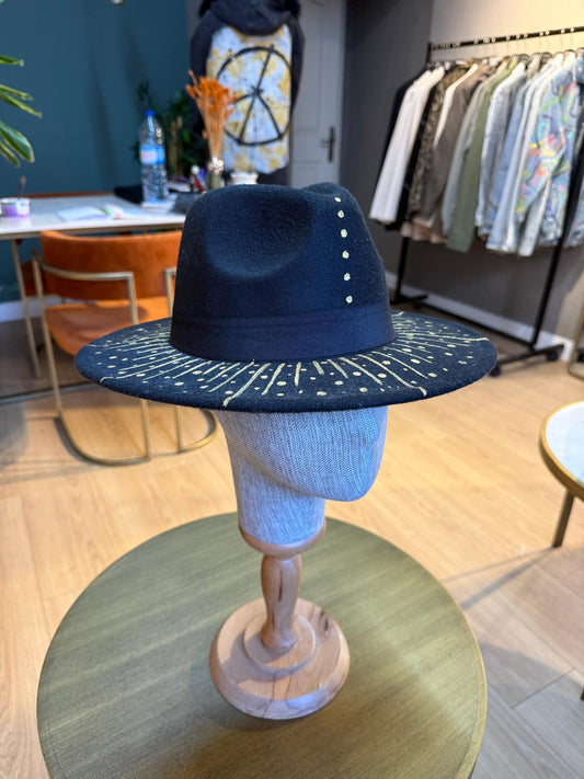 Felt Fedora Hat 09-Black