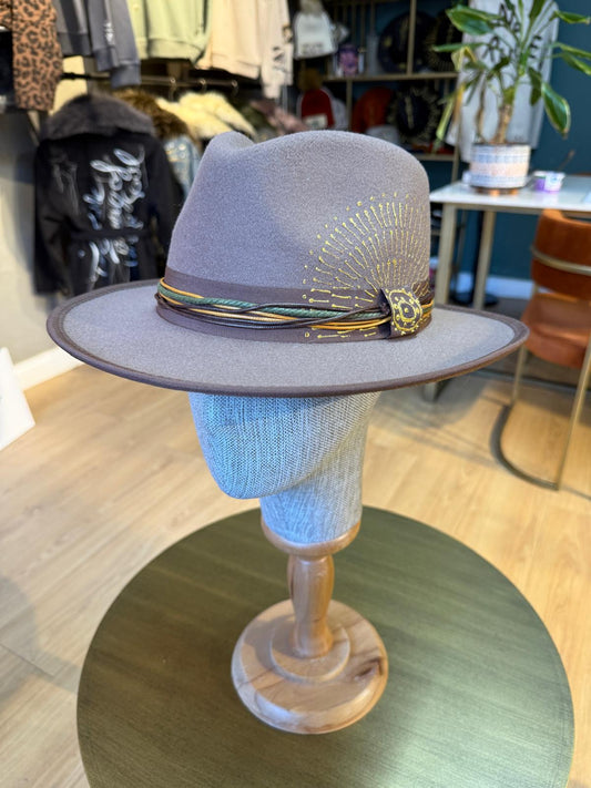 Felt Fedora Hat 11-Camel