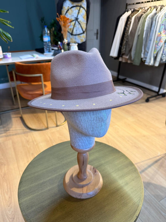 Felt Fedora Hat 12-Camel