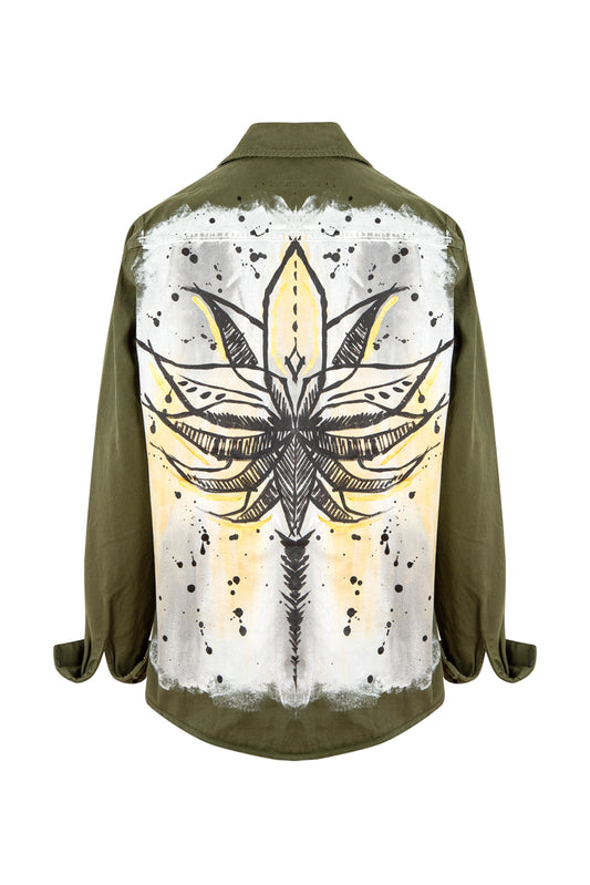 Love Lotus Ceket - Haki