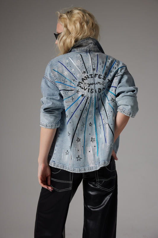 Manifest Denim Ceket - Mavi