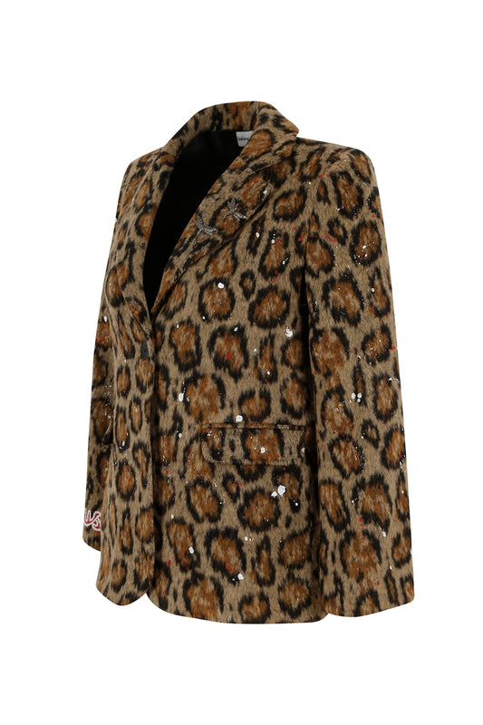 Muse Blazer Jacket - Leopard