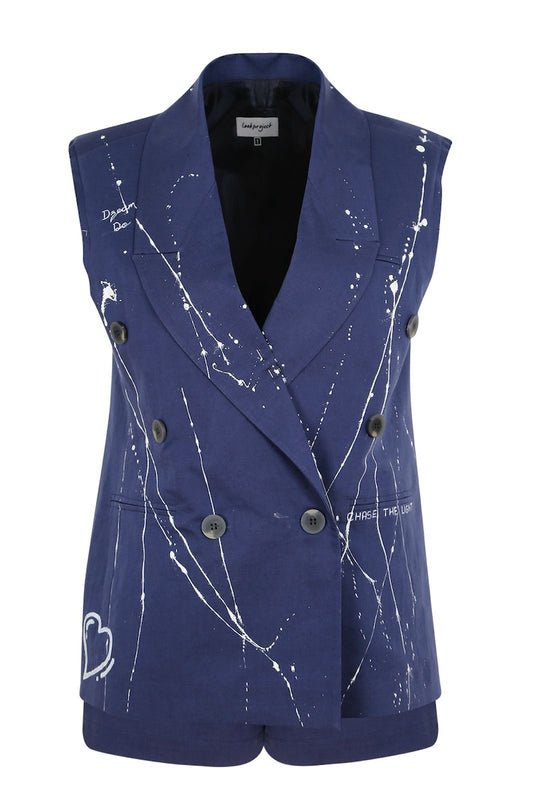 Pera Vest Set - Navy