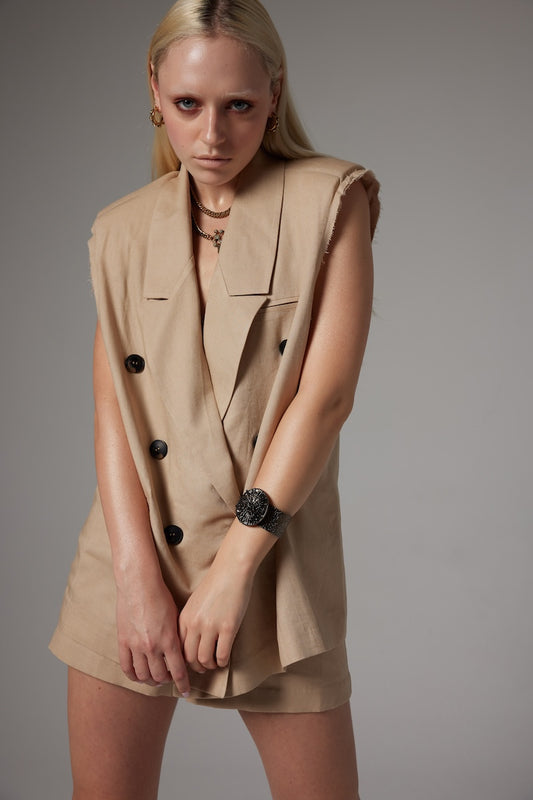 Pera Vest Set - Mink