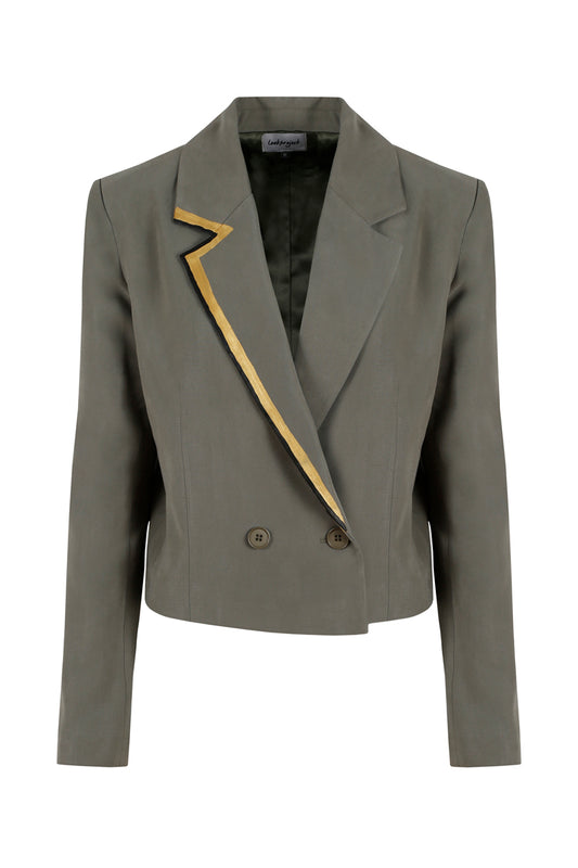Polar Elegance Blazer Jacket - Khaki