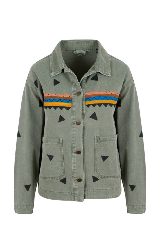 Rainbow Kanvas Ceket - Haki